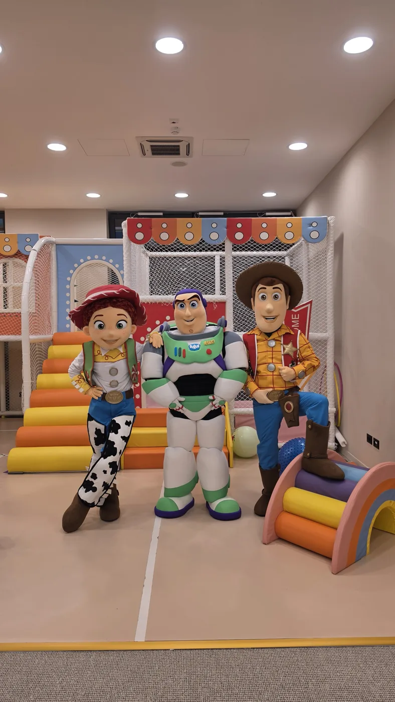 Maskote Jessie, Buzz Lightyear i Woody iz Toy Story